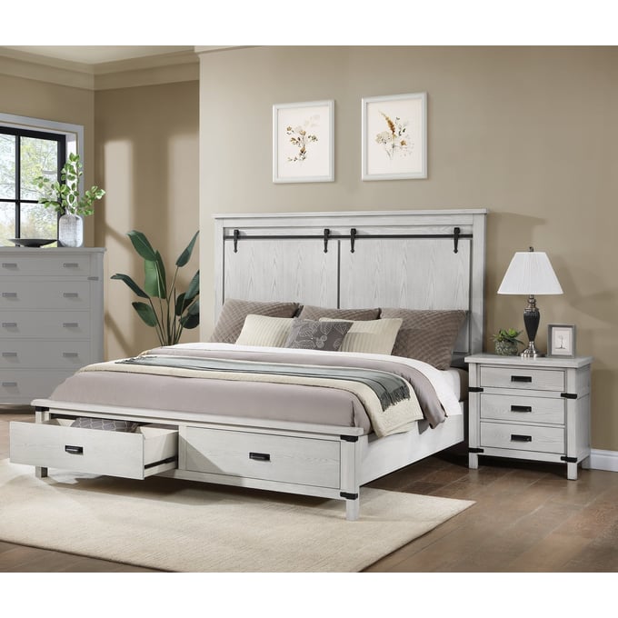 Galaxy Home Loretta Silver 2pc King Bedroom Set GLXY-60195555-SLVR-BR-S2