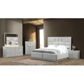 Galaxy Home Da Vinci Gray 5pc Queen Bedroom Set