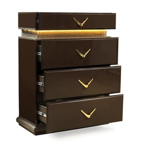 Galaxy Home Dunhill Brown 5 Drawer Chest