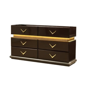 Galaxy Home Dunhill Brown 6 Drawer Dresser