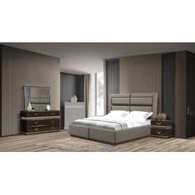 Galaxy Home Dunhill Brown 4pc King Bedroom Set