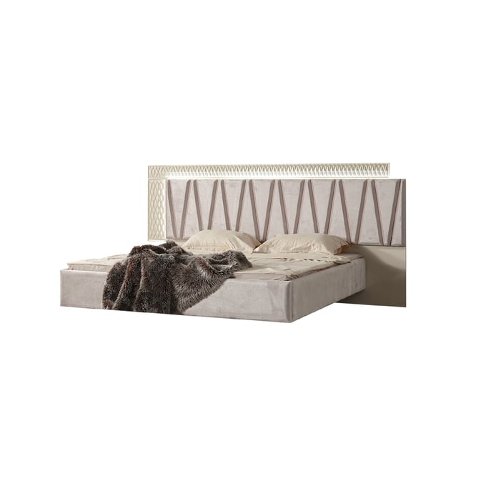 Galaxy Home Delfano Beige 2pc King Bedroom Set GLXY-60195555-BIGE-BR-S2