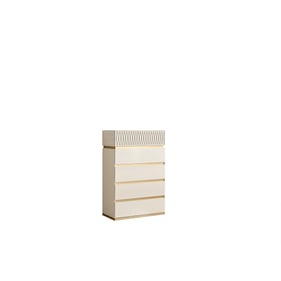 Galaxy Home Delfano Beige 5 Drawer Chest