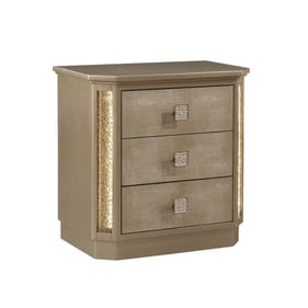 Galaxy Home Medusa Collection Gold Nightstand