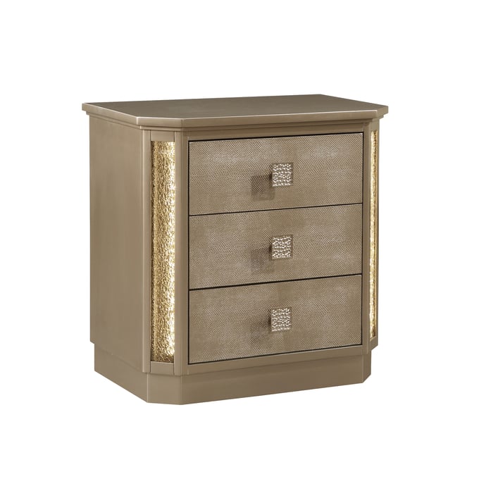 Galaxy Home Medusa Collection Gold Nightstand GLXY-601955551625