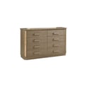 Medusa Modern Style Copper & Gold Finish Dresser made with Wood