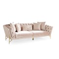 Galaxy Home Furnishings Presley Modern Style Sofa Made with Wood & Cut Chenille Finish