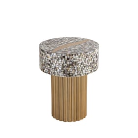 Galaxy Home ET1207-16 Brass End Table