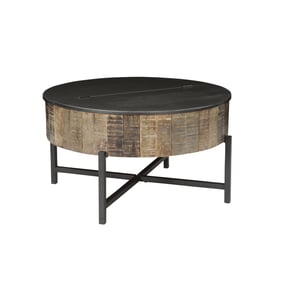 Galaxy Home T1216 Wooden Round Storage Coffee Table