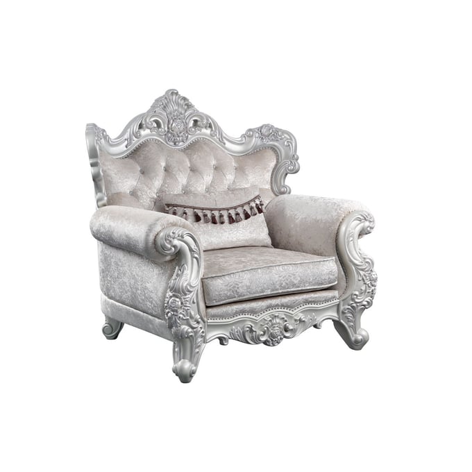 Galaxy Home Melrose Silver Chair GLXY-601955552646