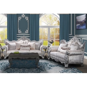 Galaxy Home Melrose Silver 2pc Living Room Set