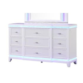 Galaxy Home Opium White Dresser