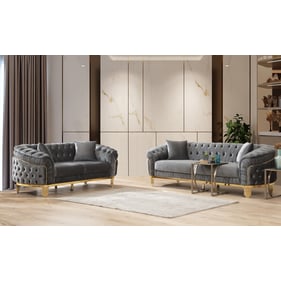 Galaxy Home Vanessa Gray 2pc Living Room Set