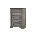 Grace Traditional Chest Made With Wood in Gray