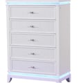 Opium Modern Style LED with Crystal Texture Frame Chest