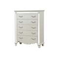 Milan Mirror Framed Chest made with Wood in White