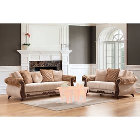 Galaxy Home Carmen Beige 2pc Living Room Set