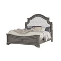 Grace Traditional Style Tufted King Bed Made with Wood in Gray