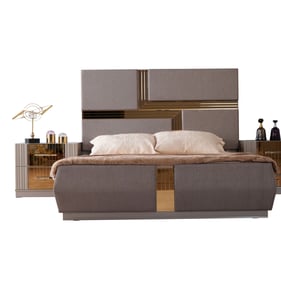 Galaxy Home Lorenzo Gray 2pc Queen Bedroom Set