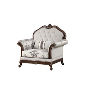 Galaxy Home Gloria White Button Tufted Chair