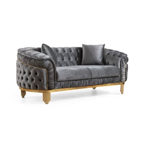 Galaxy Home Vanessa Gray Loveseat