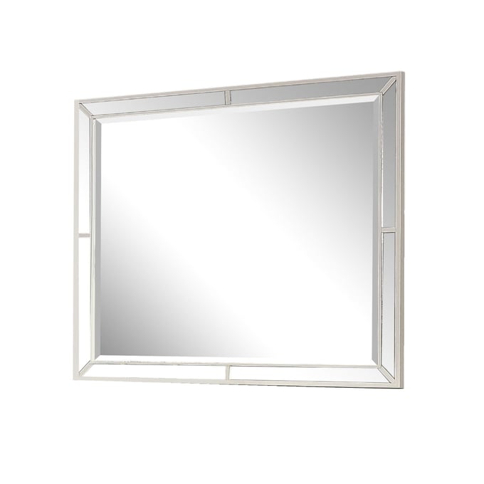 Galaxy Home Madison Beige Wood Mirror GLXY-808857978455