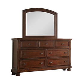 Galaxy Home Baltimore Dark Walnut Dresser and Mirror