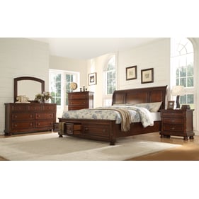 Galaxy Home Baltimore Dark Walnut Queen 5pc Storage Bedroom Set