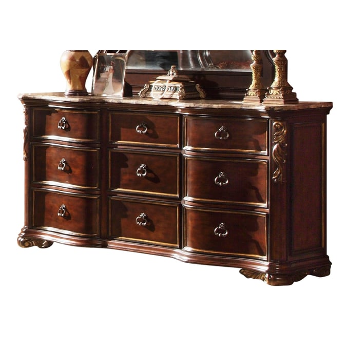 Galaxy Home Bella Dark Walnut Wood Dresser GLXY-808857794925