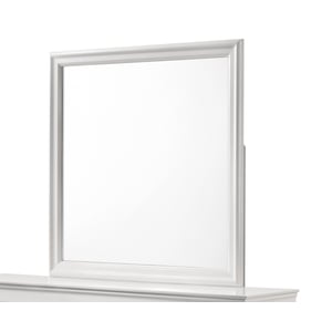 Galaxy Home Brooklyn White Wood Mirror