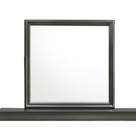 Galaxy Home Brooklyn Gray Wood Mirror