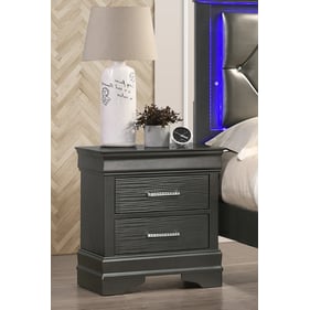 Galaxy Home Brooklyn Gray Wood Night Stand