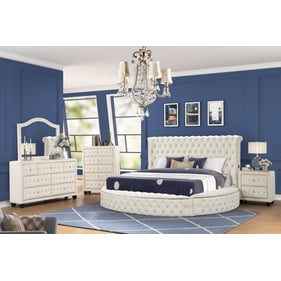 Galaxy Home Hazel Cream Queen 5pc Bedroom Set