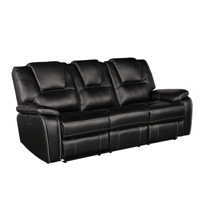 Galaxy Home Hongkong Black Power Reclining Sofa GLXY-733569371044