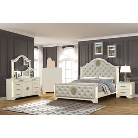 Galaxy Home Jasmine Beige 4pc Bedroom Set with King Bed