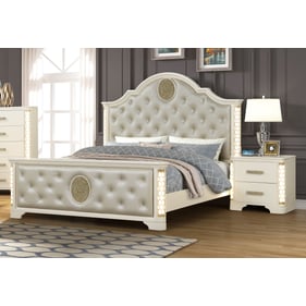 Galaxy Home Jasmine Beige 2pc Bedroom Set with King Bed