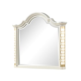 Galaxy Home Jasmine Beige Wood Mirror