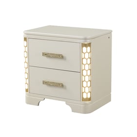 Galaxy Home Jasmine Beige Wood Night Stand