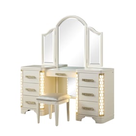 Galaxy Home Jasmine Beige Wood Vanity Set