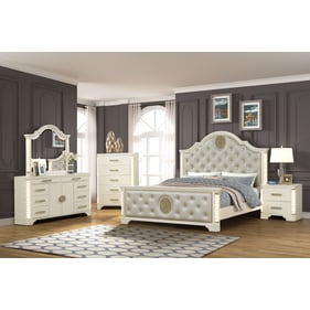 Galaxy Home Jasmine Beige 5pc Bedroom Set with King Bed