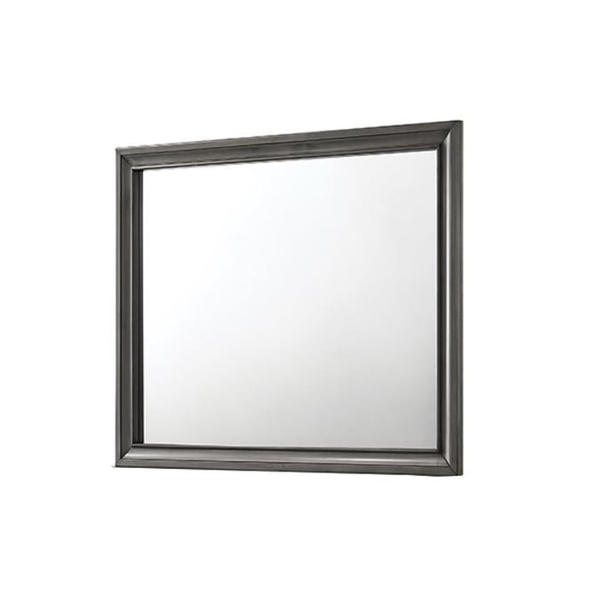 Galaxy Home Matrix Gray Wood Mirror GLXY-808857931726