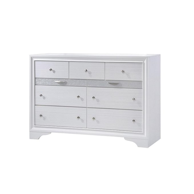 Galaxy Home Matrix White Wood Dresser GLXY-808857710864