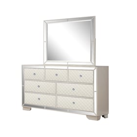 Galaxy Home Madison Beige Dresser and Mirror