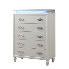 Galaxy Home Passion Milky White Drawer Chest