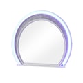 Perla Mirror in Milky White