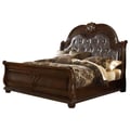 Roma King Bed Dark Walnut