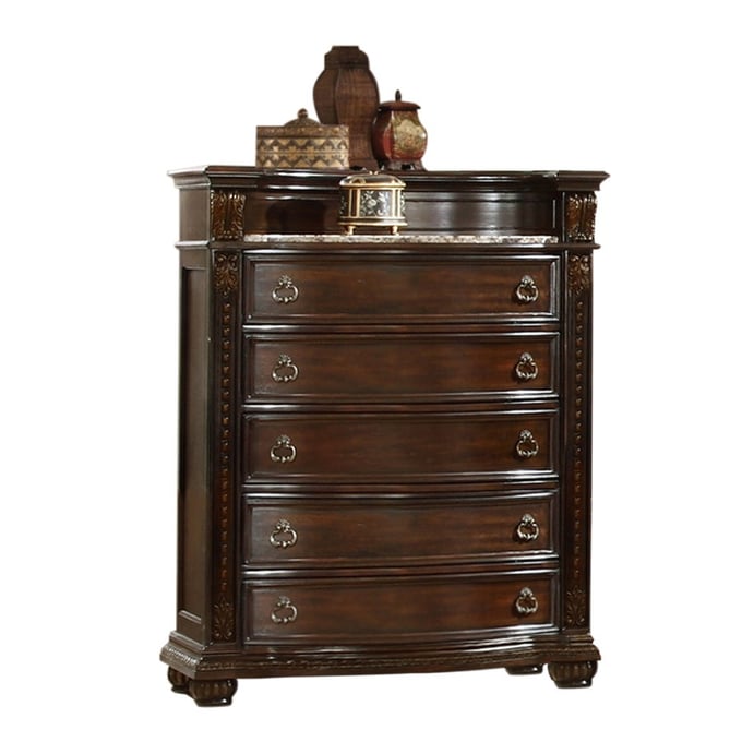 Galaxy Home Roma Dark Walnut Drawer Chest GLXY-808857853837