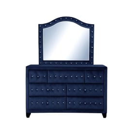 Galaxy Home Sophia Blue Dresser and Mirror