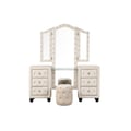 Sophia Vanity Set in Cream made with Wood