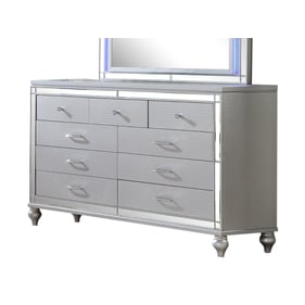 Galaxy Home Sterling Silver Wood Dresser